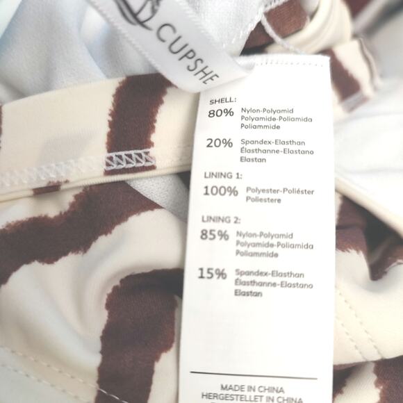 Cupshe Zebra Print Plus Size 2X Swimsuit New - Picture 6 of 7